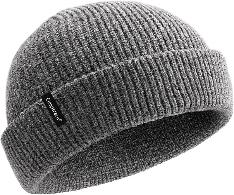 Camptrace Fisherman Beanie Hat for Men Women Classic Cuff Skull Caps Short Watch Hat Trawler Beanie - Image 1